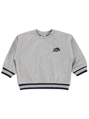 Civil Baby Yunus Nakışlı 6-18 Ay Sweatshirt - Gri