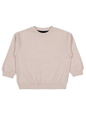 Civil Boys Erkek Çocuk Basic Selanik Sweatshirt | Selanik Uzun Kol | Okul Kreş ve Günlük Kullanım - Bej