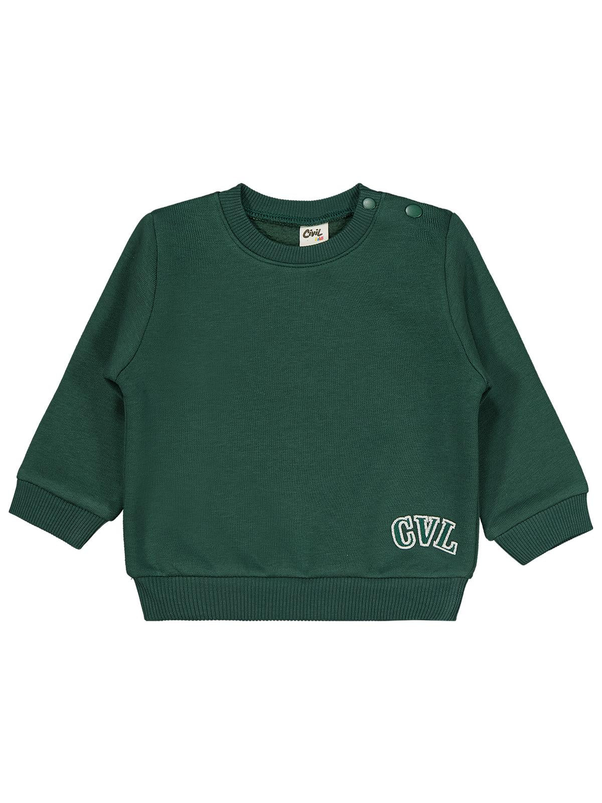 Civil Baby Cvl Nakışlı 6-18 Ay Takım - Gri