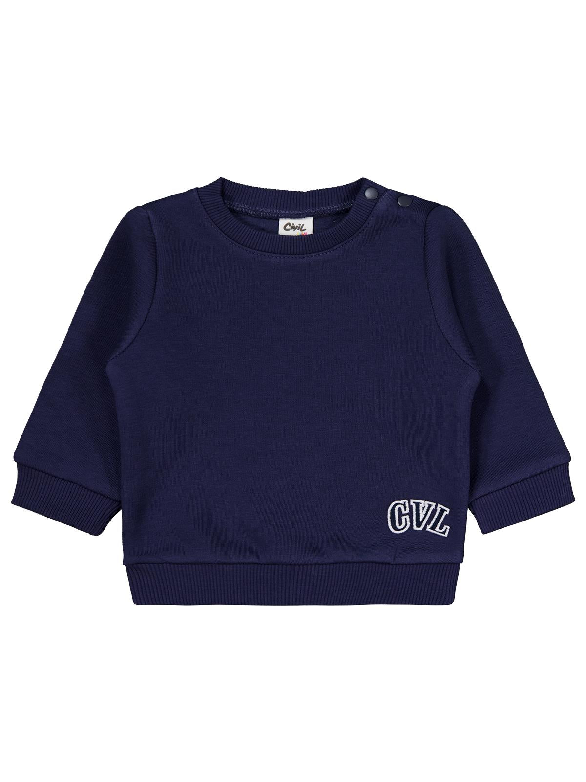 Civil Baby Cvl Nakışlı 6-18 Ay Takım - Gri