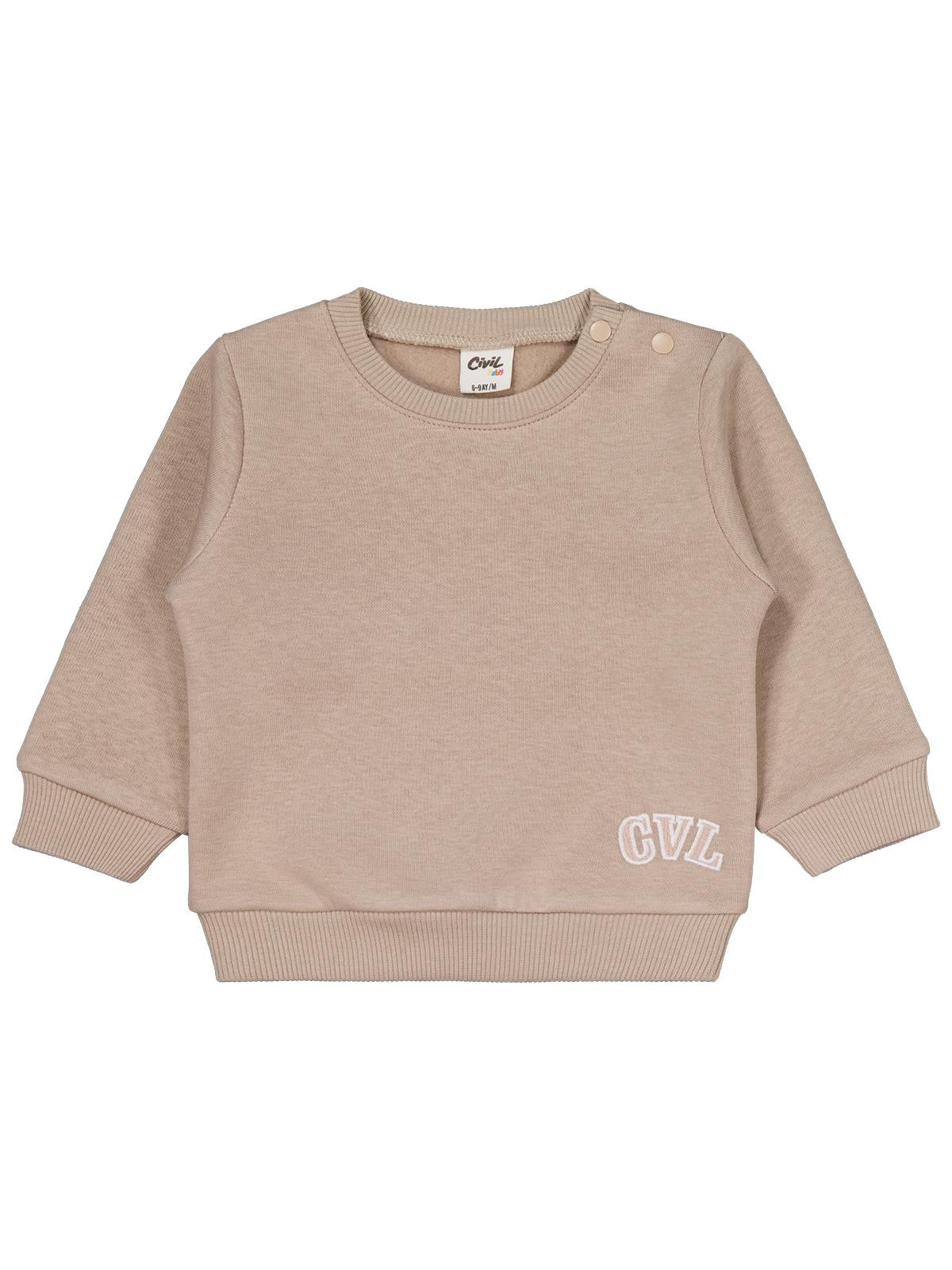 Civil Baby Cvl Nakışlı 6-18 Ay Takım - Gri