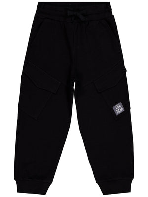 Civil Boys Kargo Cepli Etiketli 6-9 Yaş Eşofman Altı - Siyah