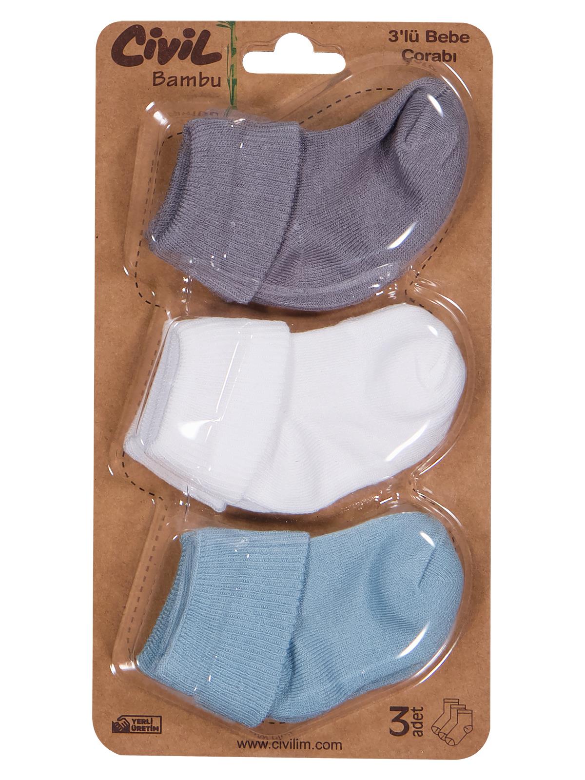 Civil Baby Bambu Basic Asetat 0-24 Ay Çorap Setleri