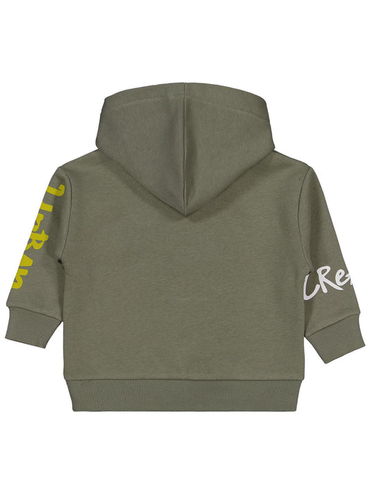 Civil Erkek Çocuk Street Art Baskılı Sweatshirt | 3 İp Uzun Kol | Okul Kreş ve Günlük Kullanım - Haki