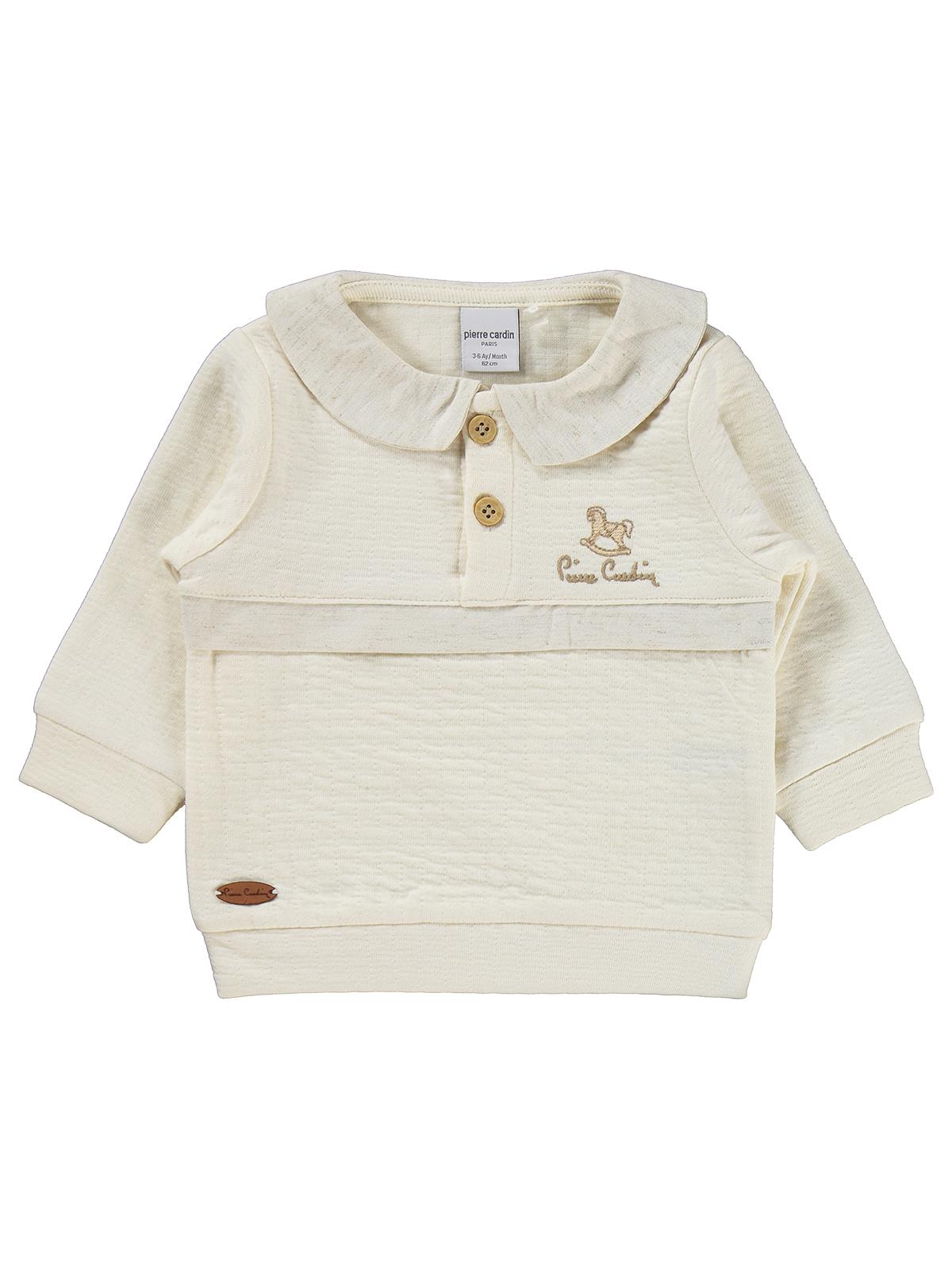 Pierre Cardin Retro Toyz Baskılı Cepli 3-12 Ay Takım - Ekru