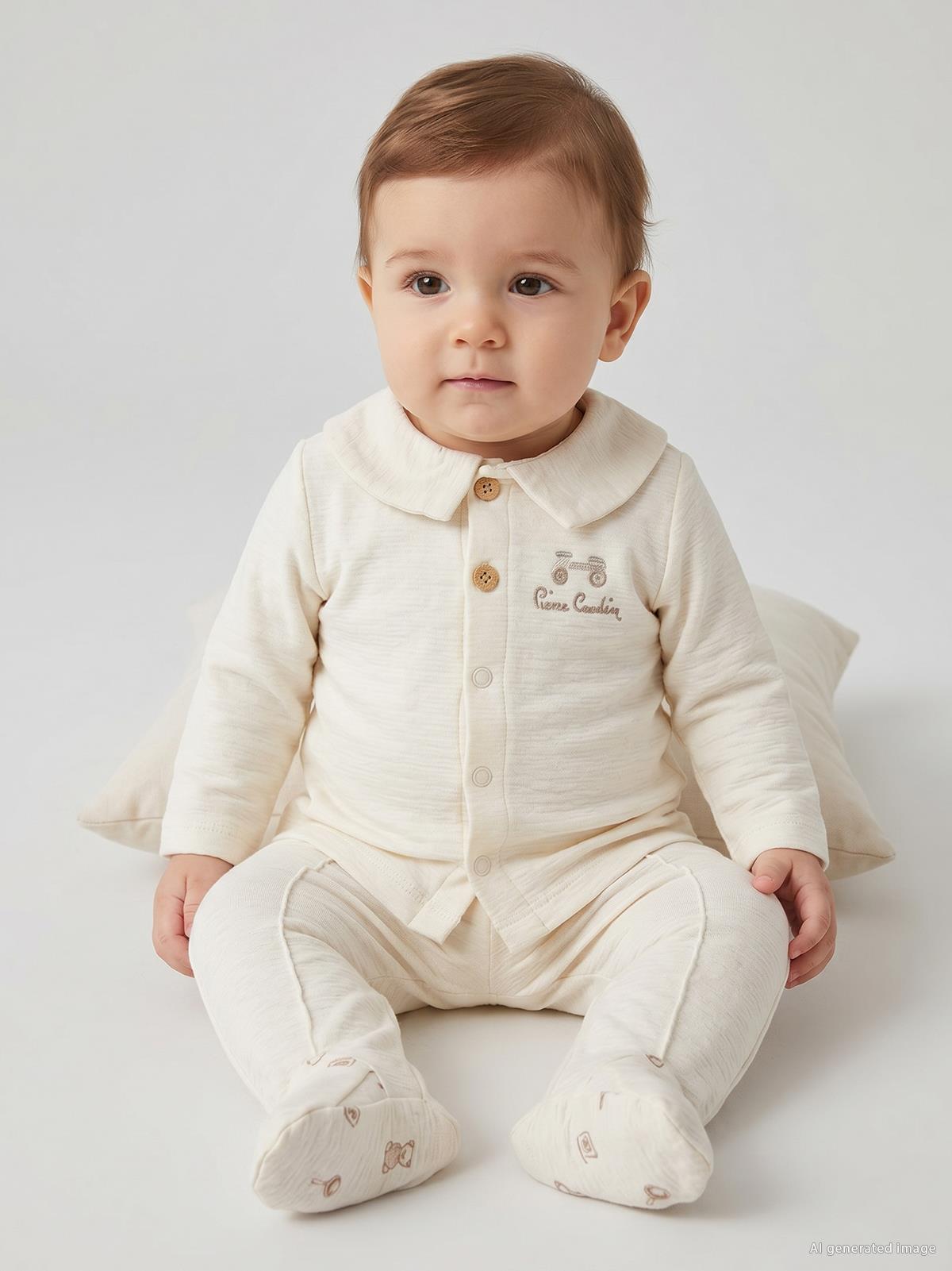 Pierre Cardin Retro Toyz Baskılı 1-9 Ay Pijama Takımı - Ekru