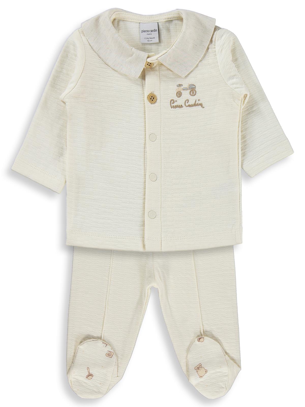 Pierre Cardin Retro Toyz Baskılı 1-9 Ay Pijama Takımı - Ekru