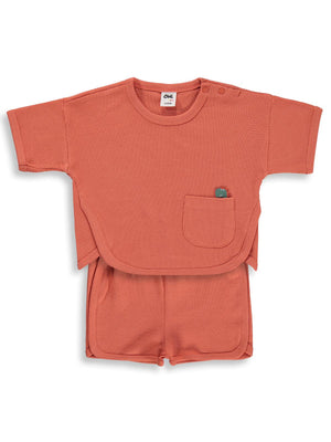 Civil Baby Cepli Basic 6-18 Ay Takım - Turuncu