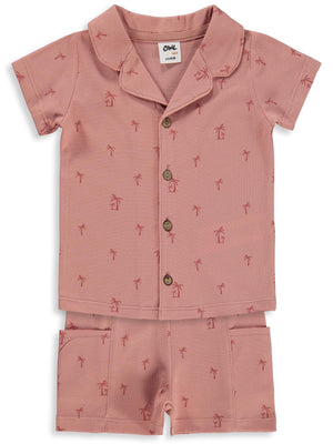 Civil Baby Palmiye Empirmeli 6-18 Ay Takım - Turuncu