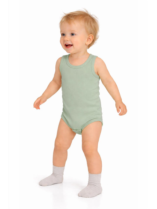 Civil Baby 3'lü Düz Sıfır Kol 3-36 Ay Çıtçıtlı Badi - Bej