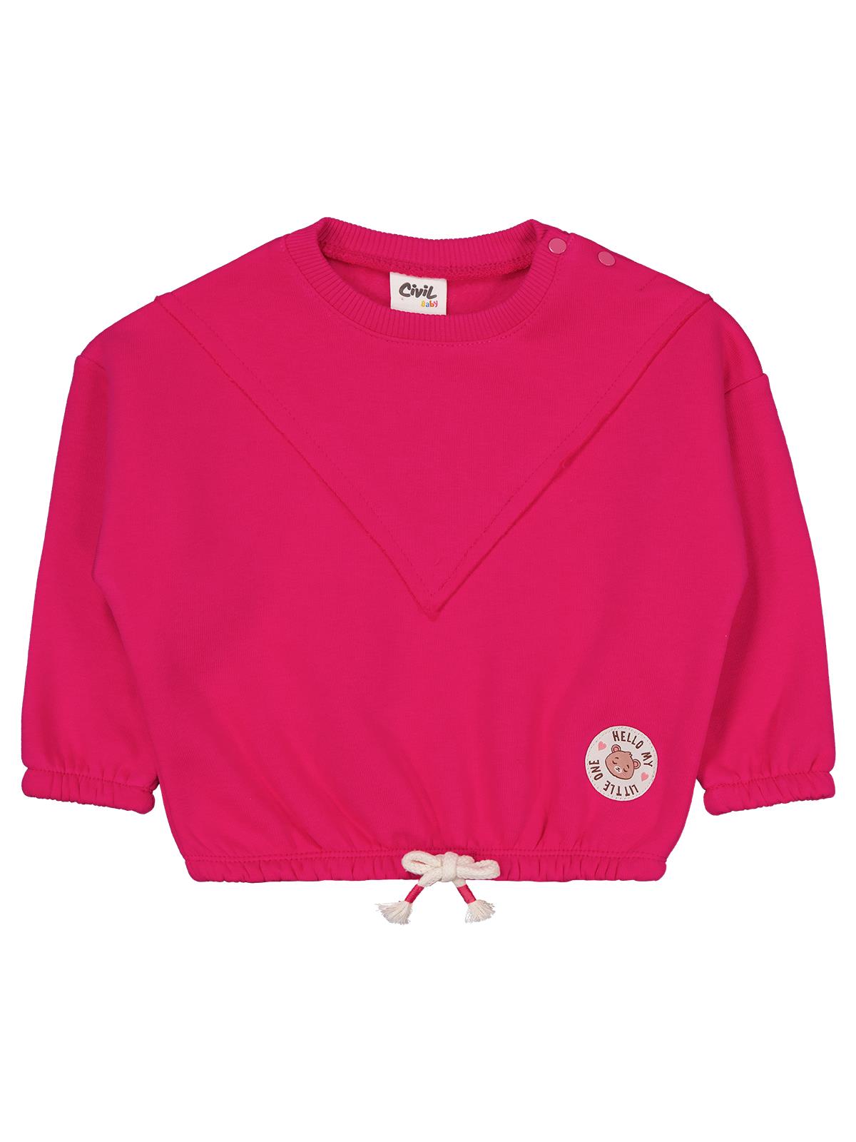 Civil Baby Hello My Little One Etiketli 6-18 Ay Takım - Fusya