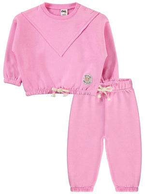 Civil Baby Hello My Little One Etiketli 6-18 Ay Takım - Pembe