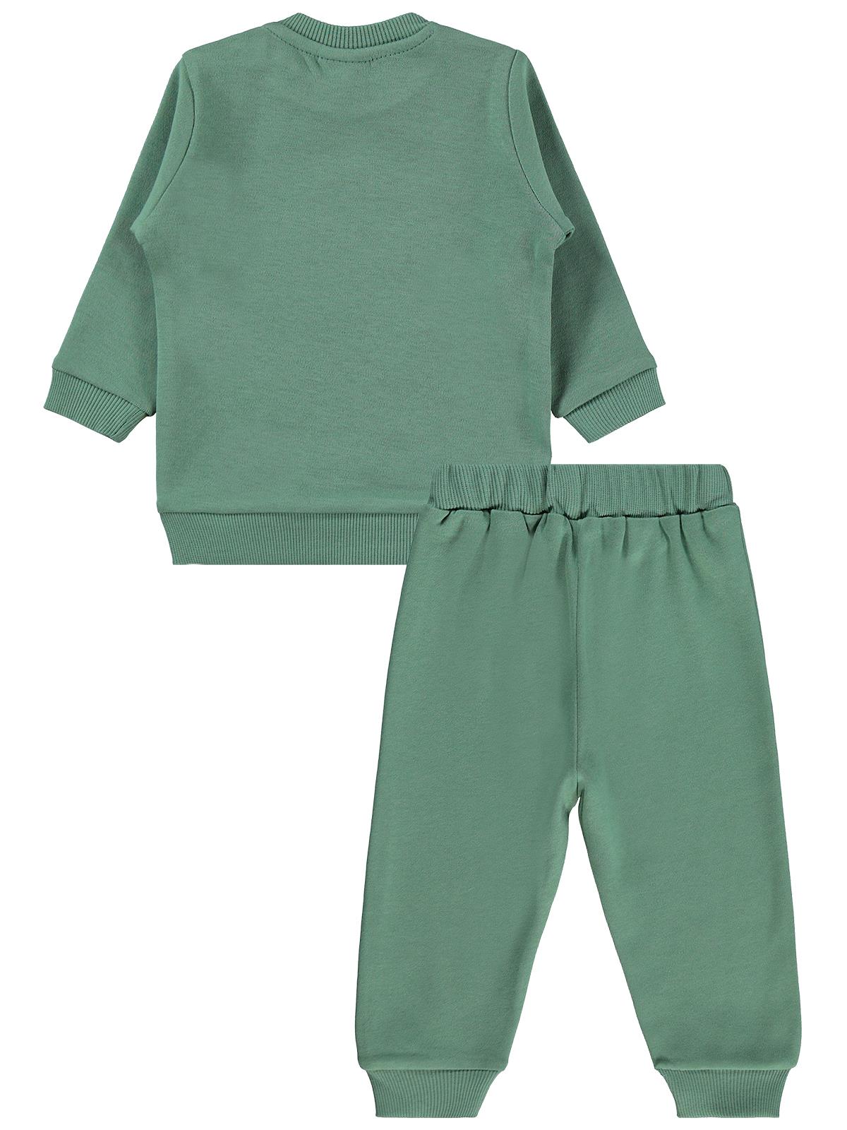 Civil Baby Erkek Bebek Kurbağa Baskılı 6-18 Ay Takım - Sarı