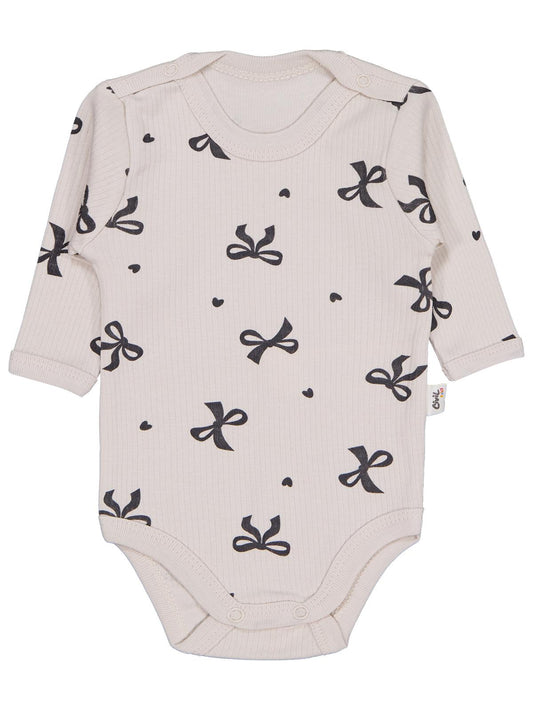 Civil Baby Fiyonk Empirme 1-36 Ay Çıtçıtlı Badi - Bej