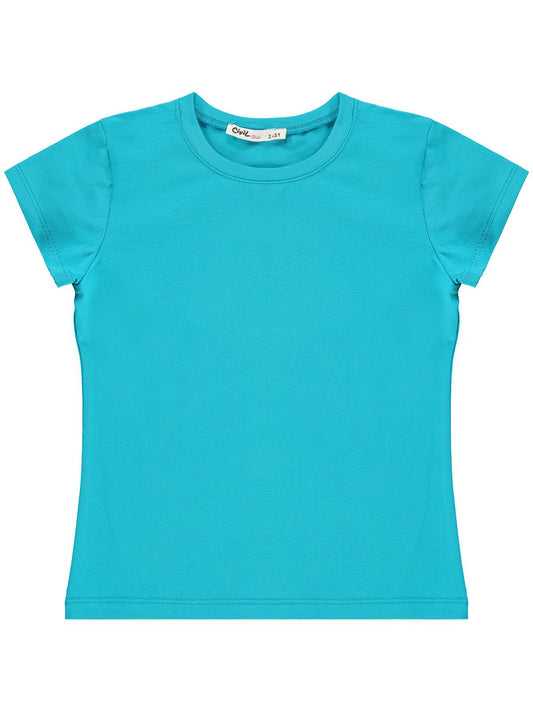 Civil Girls Basic 2-5 Yaş Tişört - Mavi