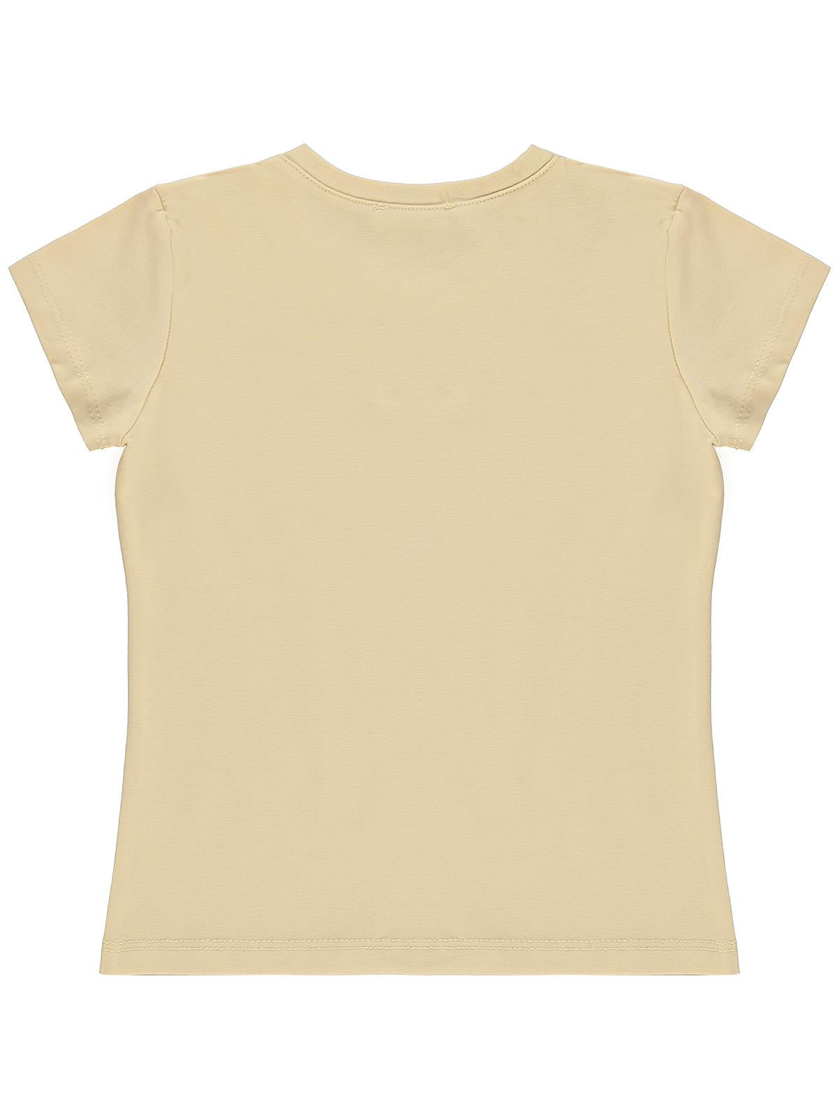 Civil Girls Basic 6-9 Yaş Tişört - Bej