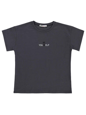 Civil Girls 6-9 Yaş Tişört - Gri