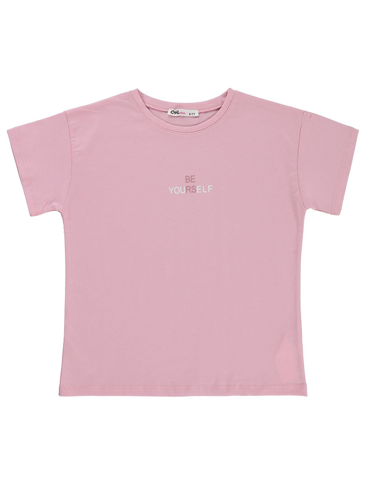 Civil Girls 6-9 Yaş Tişört - Pembe