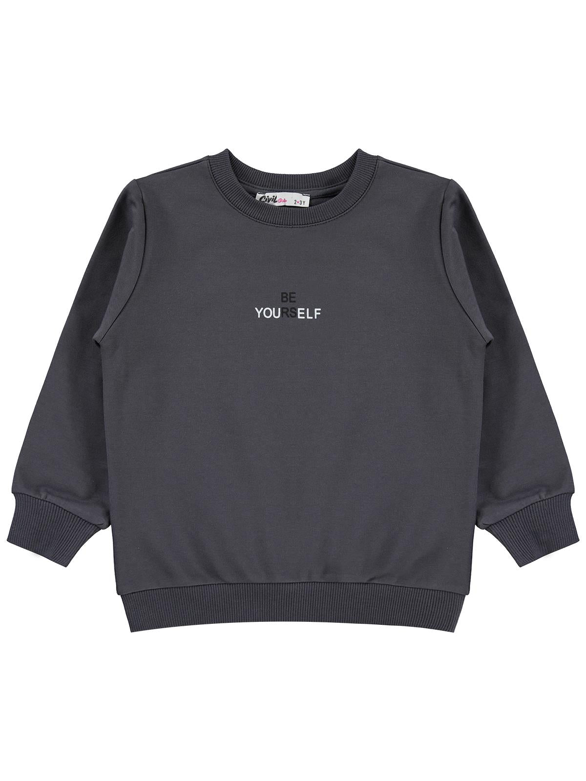 Civil Girls 2-5 Yaş Sweatshirt - Gri