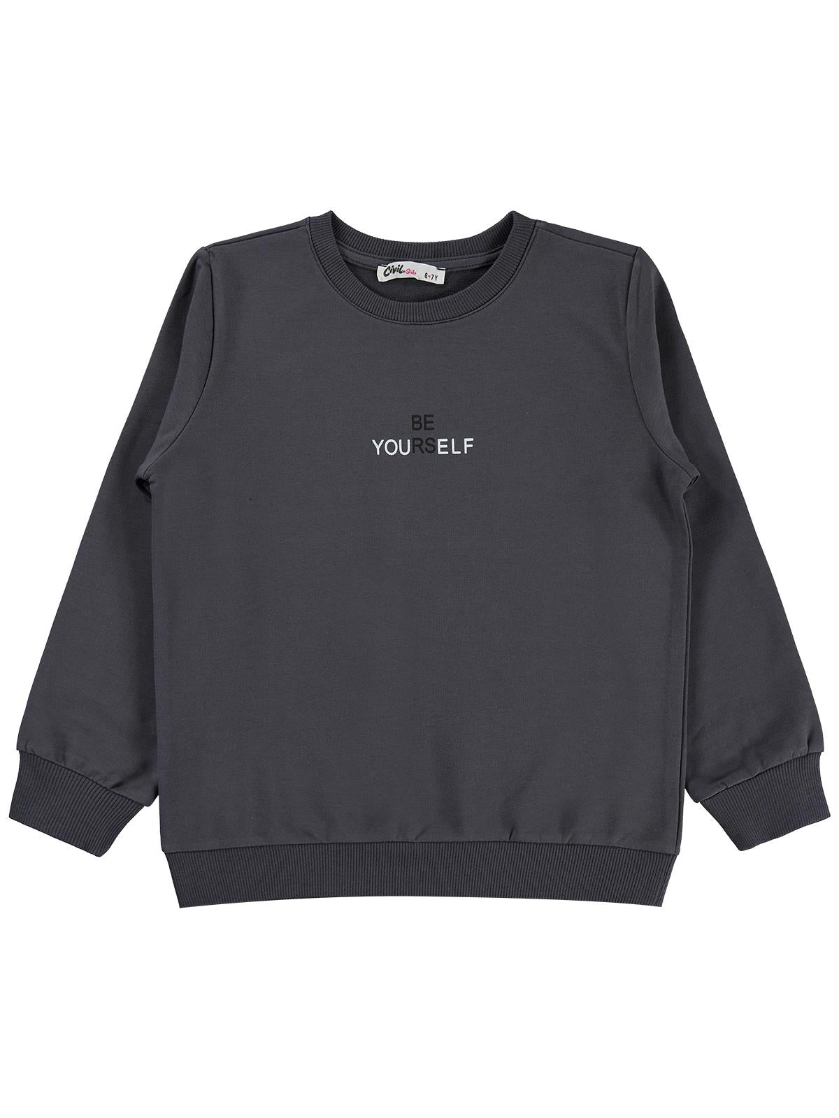 Civil Girls 6-9 Yaş Sweatshirt - Gri