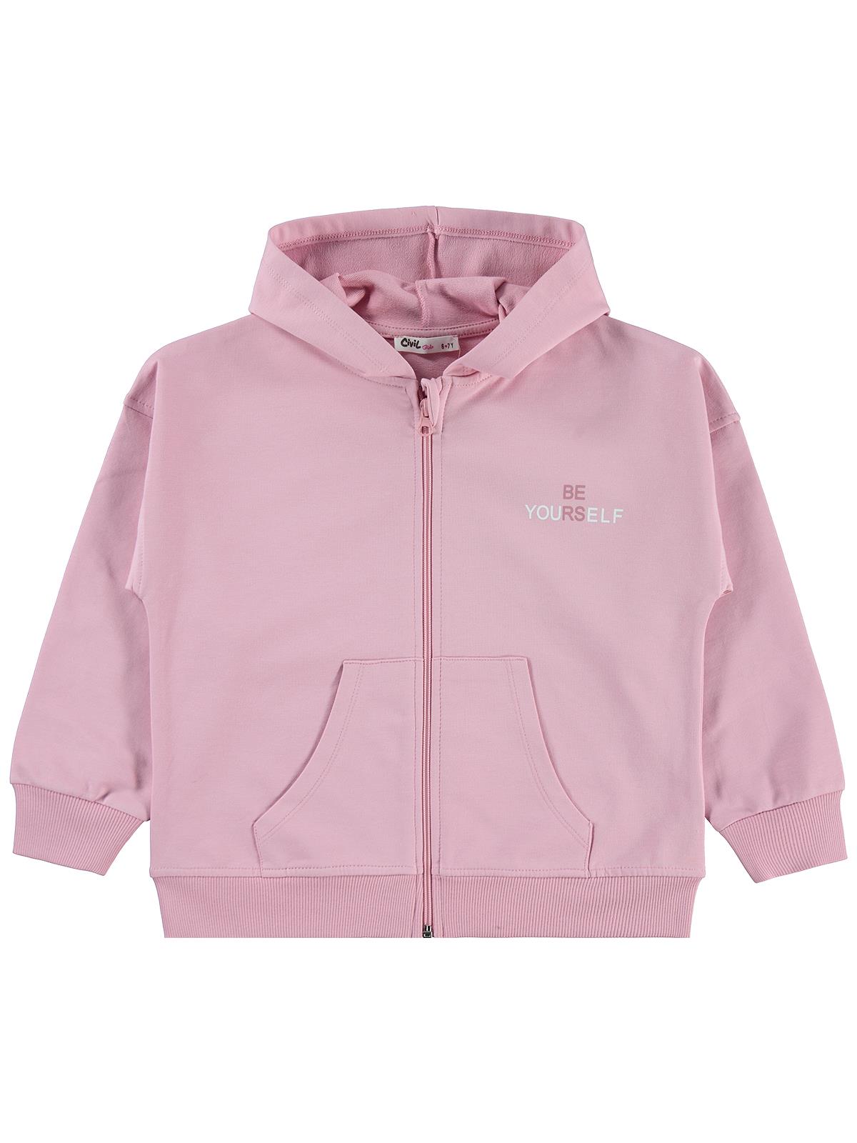 Civil Girls 10-13 Yaş Hırka - Pembe