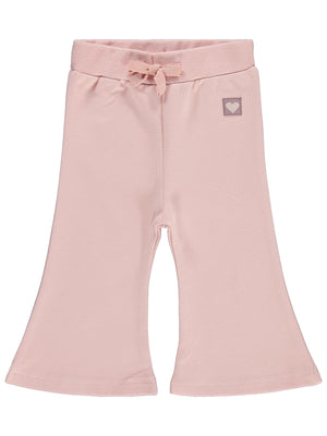 Civil Baby Civil Basic Kalp Etiketli İspanyol Paça 6-18 Ay Eşofman Altı - Pembe