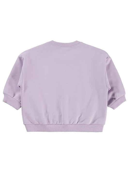 Civil Baby Civil Basic Kalp Etiketli 6-18 Ay Sweatshirt - Lila