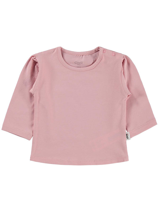 Civil Baby Düz Basic 6-18 Ay Sweatshirt - Pembe