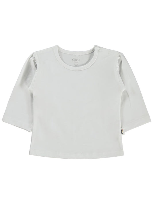 Civil Baby Düz Basic 6-18 Ay Sweatshirt - Ekru