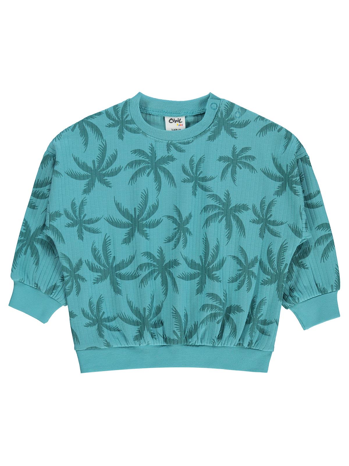 Civil Baby Palmiye Empirme 3-18 Ay Sweatshirt - Yeşil