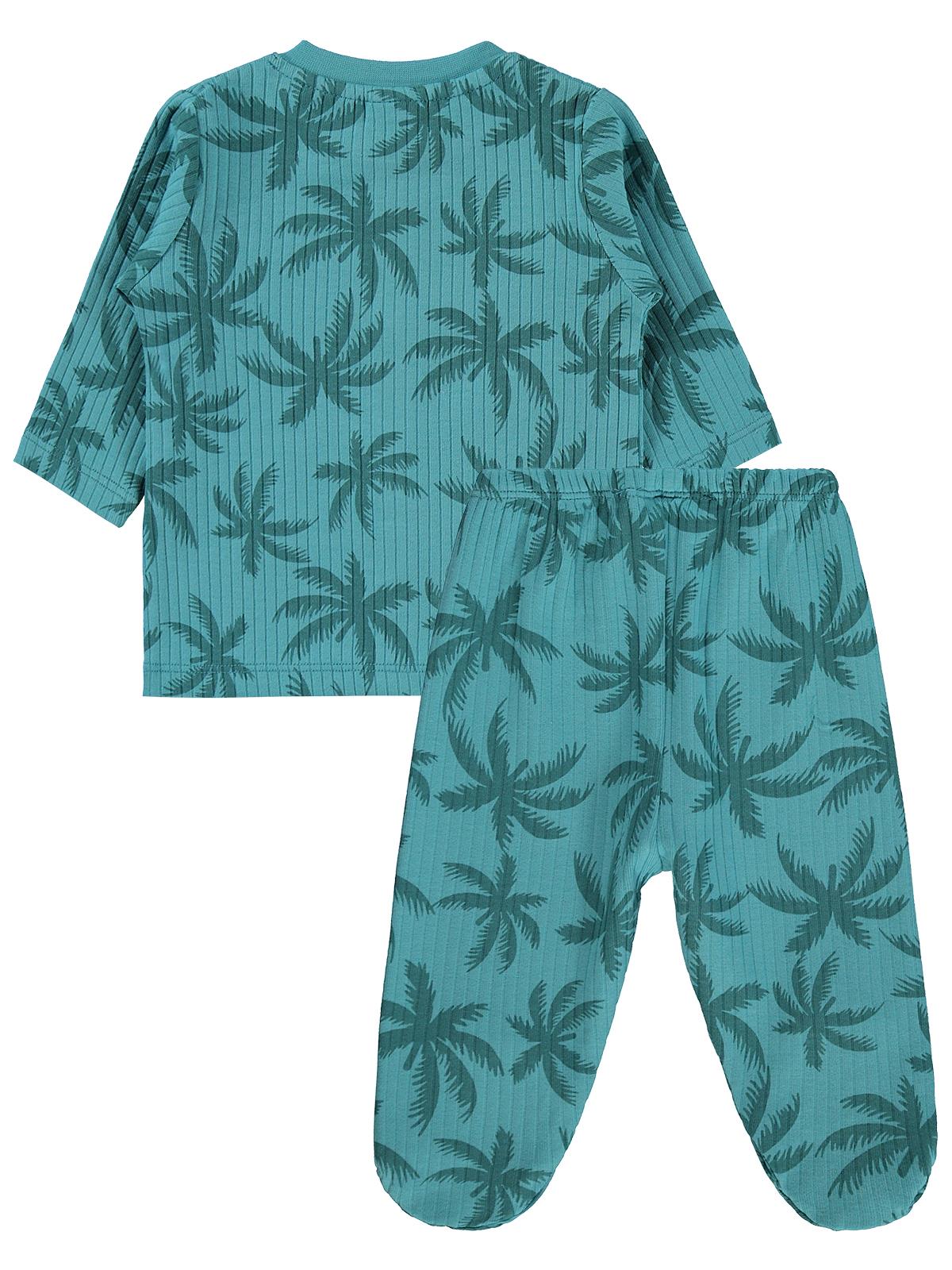 Civil Baby Palmiye Empirme 1-9 Ay Pijama Takımı - Yeşil