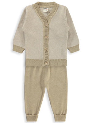 Civil Baby Hırkalı 6-18 Ay Takım - Bej