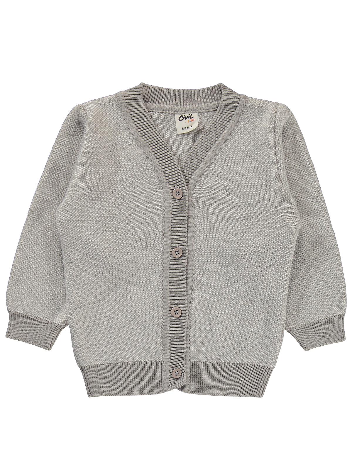 Civil Baby Hırkalı 6-18 Ay Takım - Gri