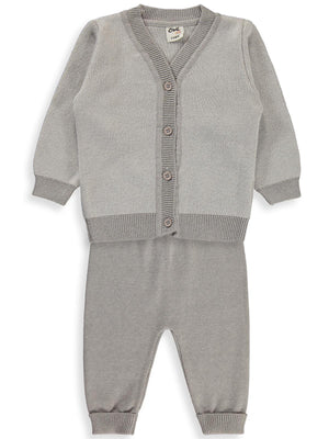 Civil Baby Hırkalı 6-18 Ay Takım - Gri
