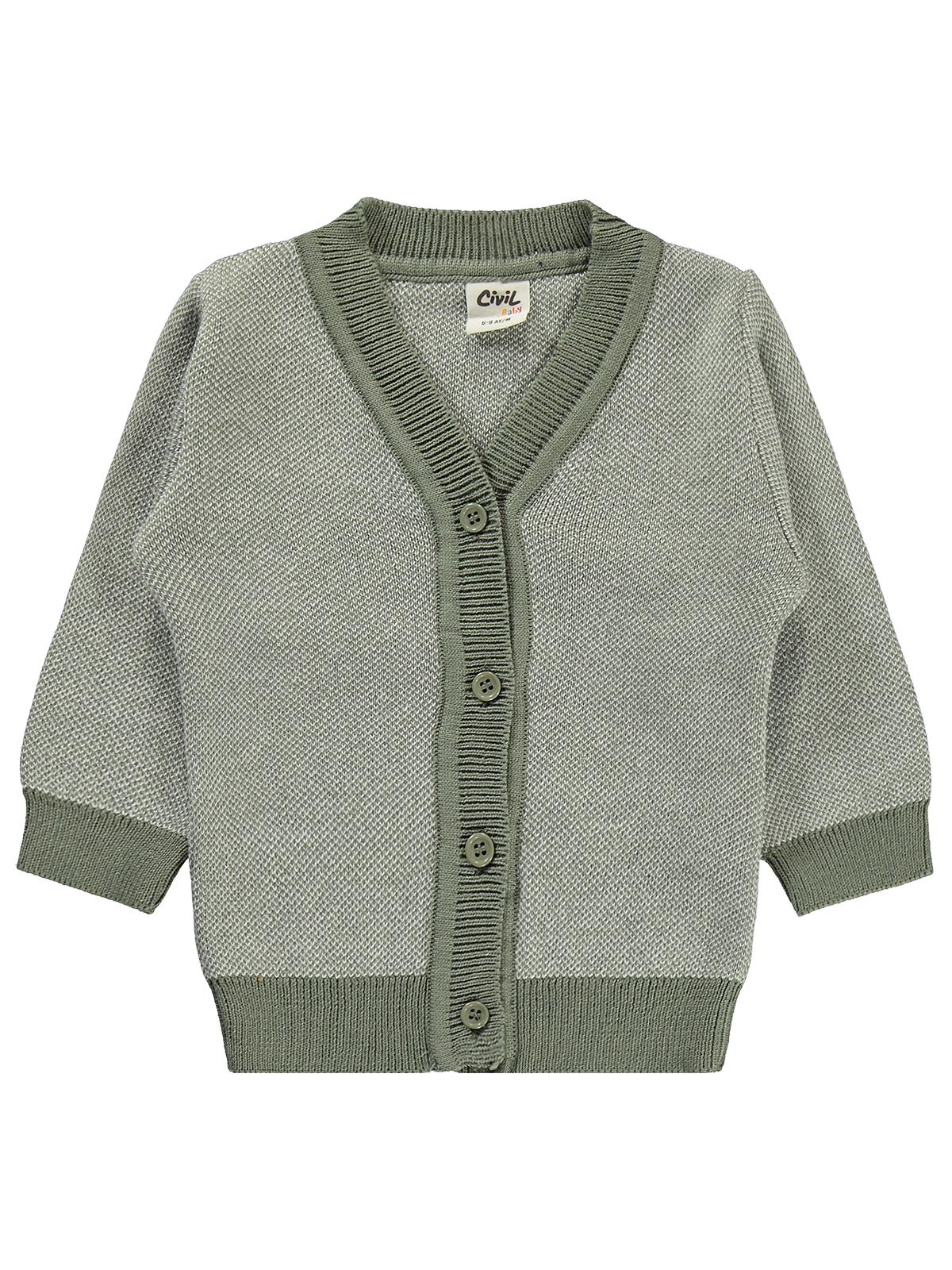 Civil Baby Hırkalı 6-18 Ay Takım - Gri