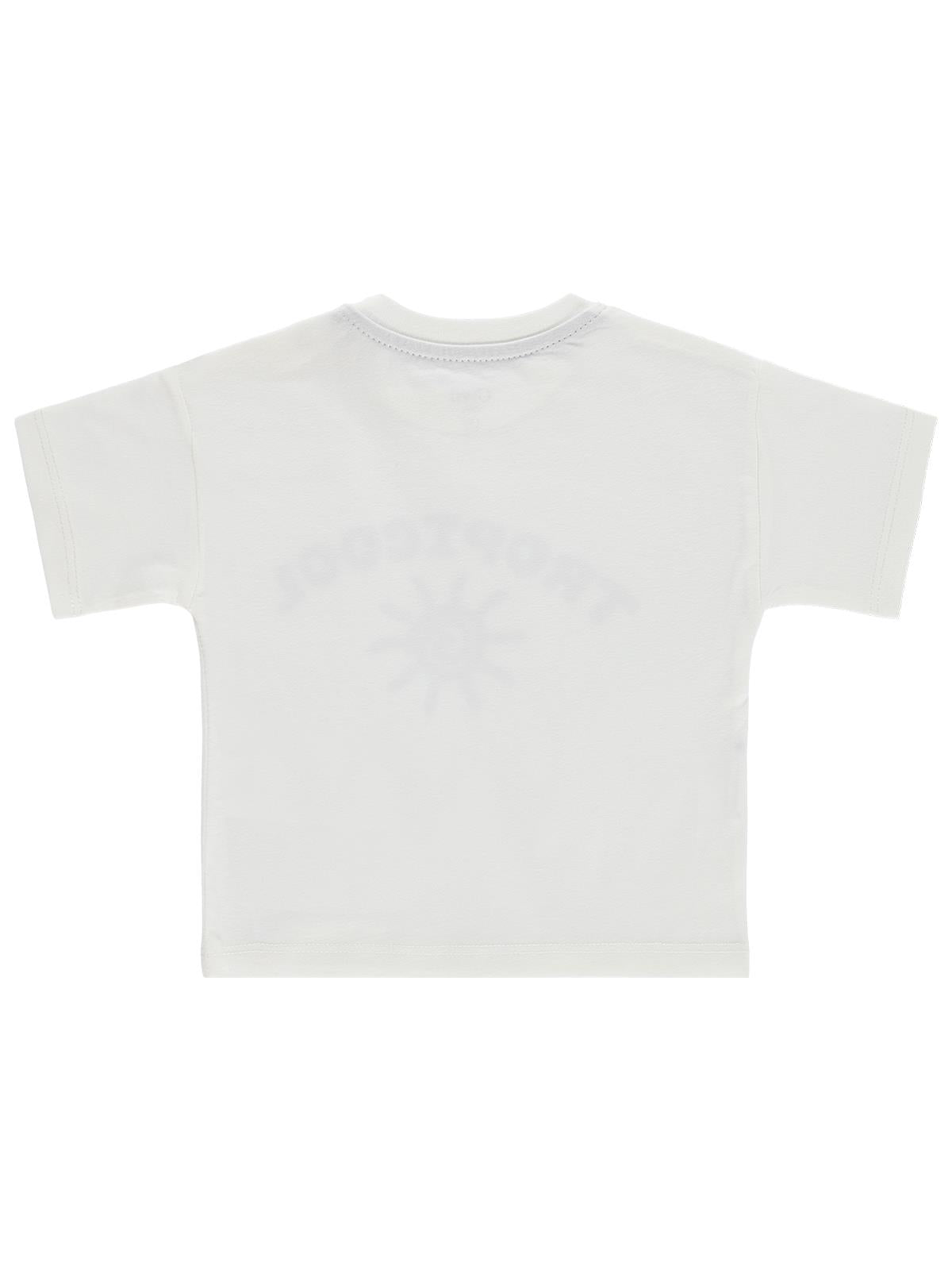 Civil Baby Tropicool Baskılı 3-12 Ay Tişört - Ekru
