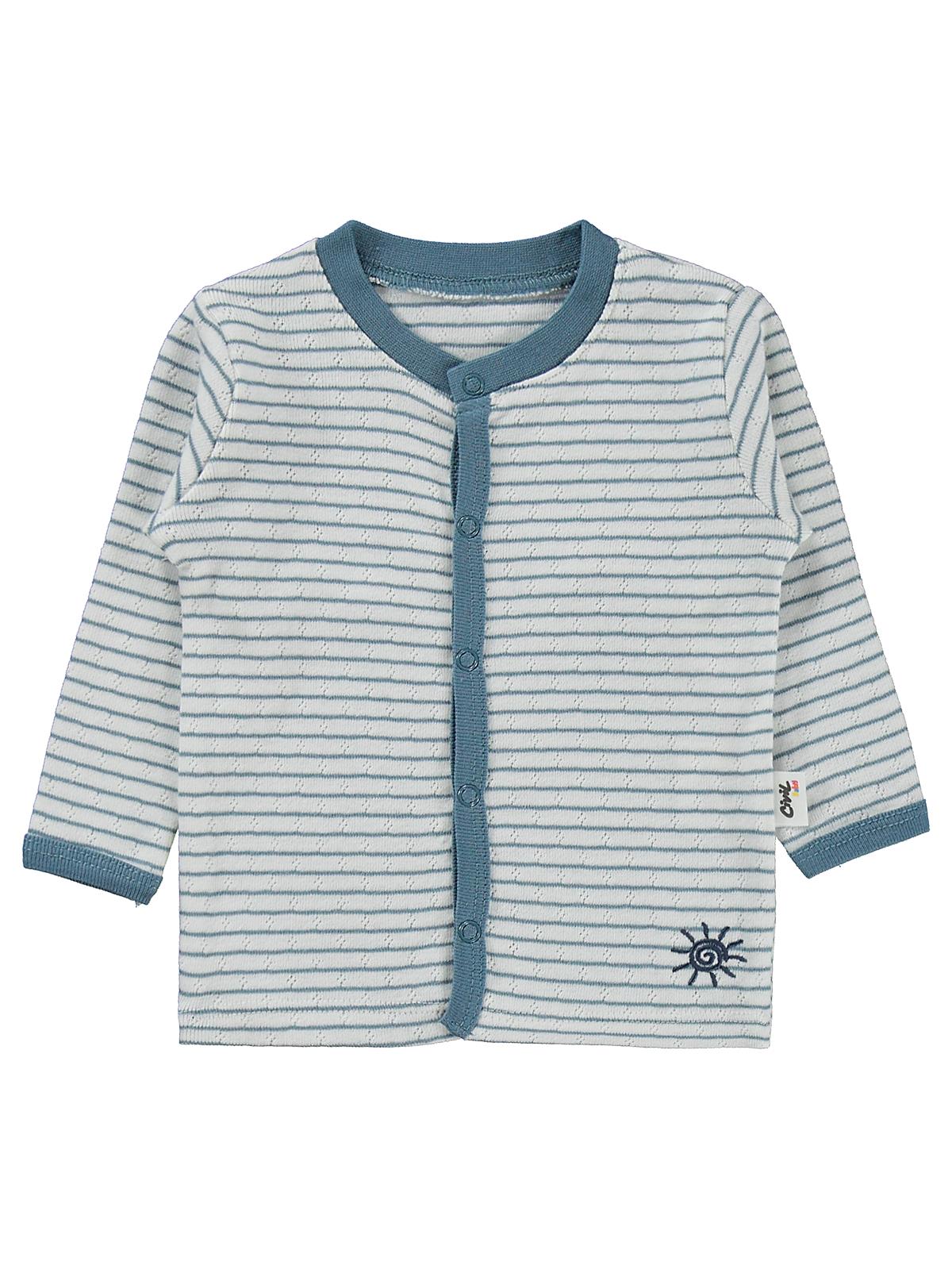 Civil Baby Çizgili 1-9 Ay Pijama Takımı - Ekru