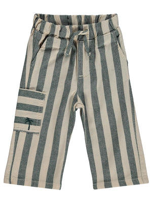 Civil Baby Çizgili Yan Cepli 6-18 Ay Pantolon - Yeşil