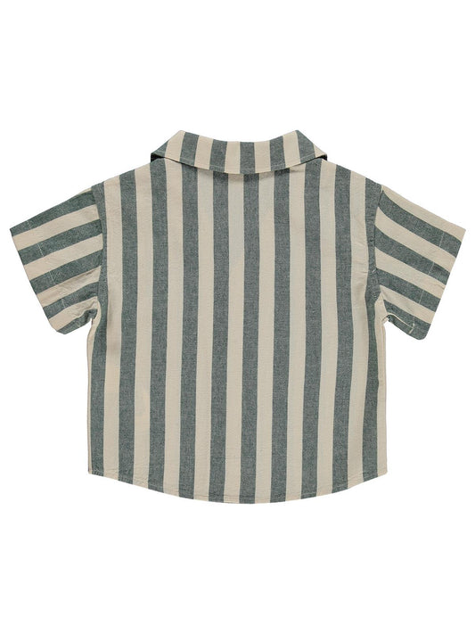 Civil Baby Çizgili 6-18 Ay Gömlek - Yeşil