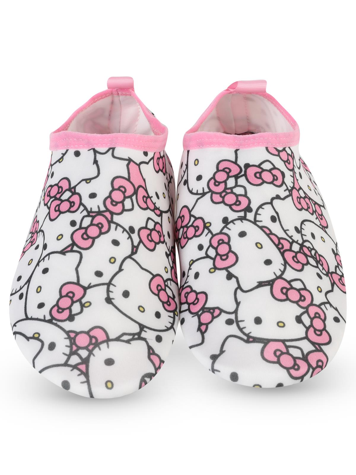 Hello Kitty Baskılı Tabanlı 32-36 Numara Deniz Ayakkabısı - Beyaz