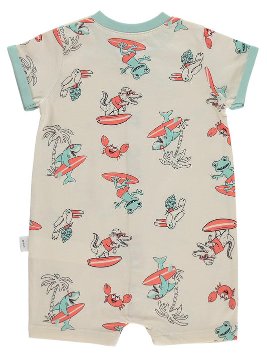 Civil Baby Surf Baskılı 6-18 Ay Tulum - Bej