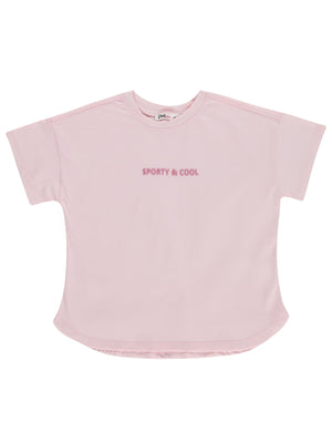 Civil Girls Sporty&Cool Baskılı 10-13 Yaş Tişört - Soluk Leylak