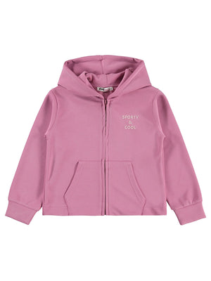 Civil Girls Sporty&Cool Baskılı 6-9 Yaş Hırka - Pembe