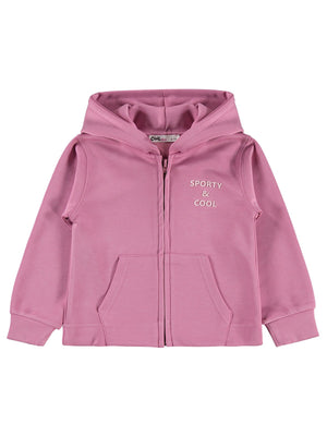 Civil Girls Sporty&Cool Baskılı 2-5 Yaş Hırka - Pembe