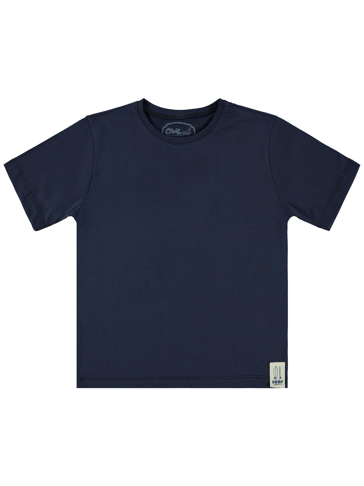 Civil Boys Basic Surf Etiketli 6-9 Yaş Tişört - Lacivert