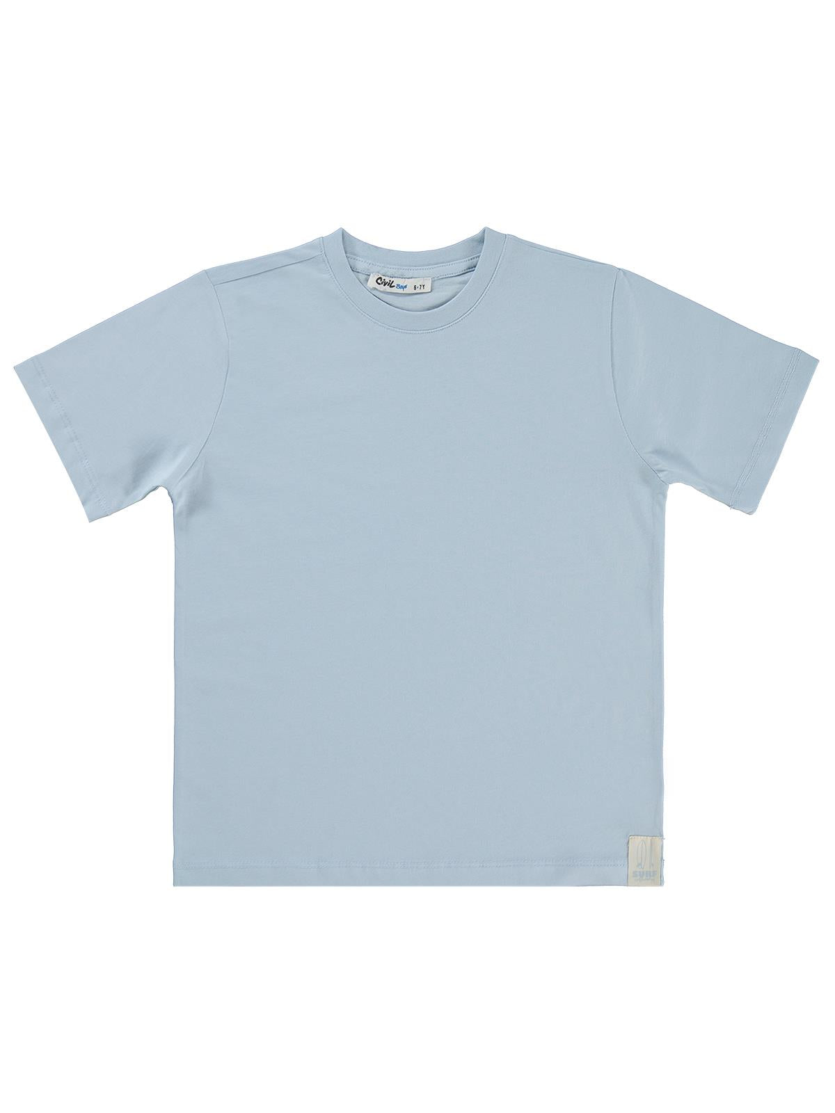 Civil Boys Basic Surf Etiketli 6-9 Yaş Tişört - Mavi