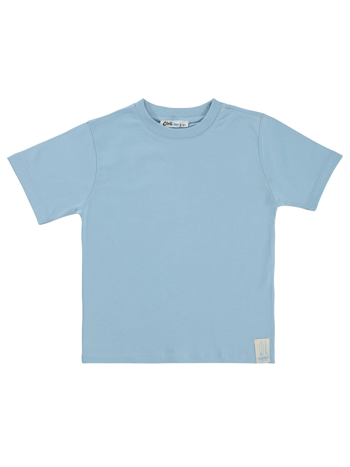 Civil Boys Basic Surf Etiketli 2-5 Yaş Tişört  - Mavi