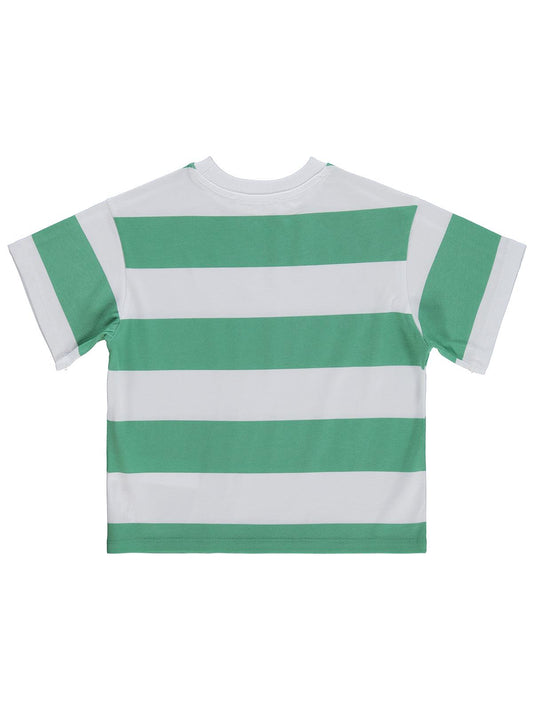 Civil Boys Basic Çizgili 2-5 Yaş Tişört - Yeşil