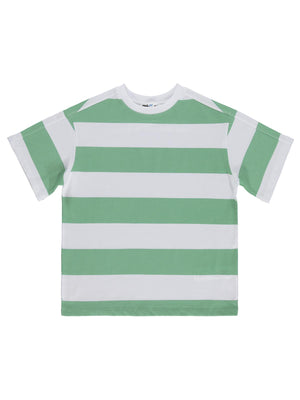 Civil Boys Basic Çizgili 6-9 Yaş Tişört - Yeşil