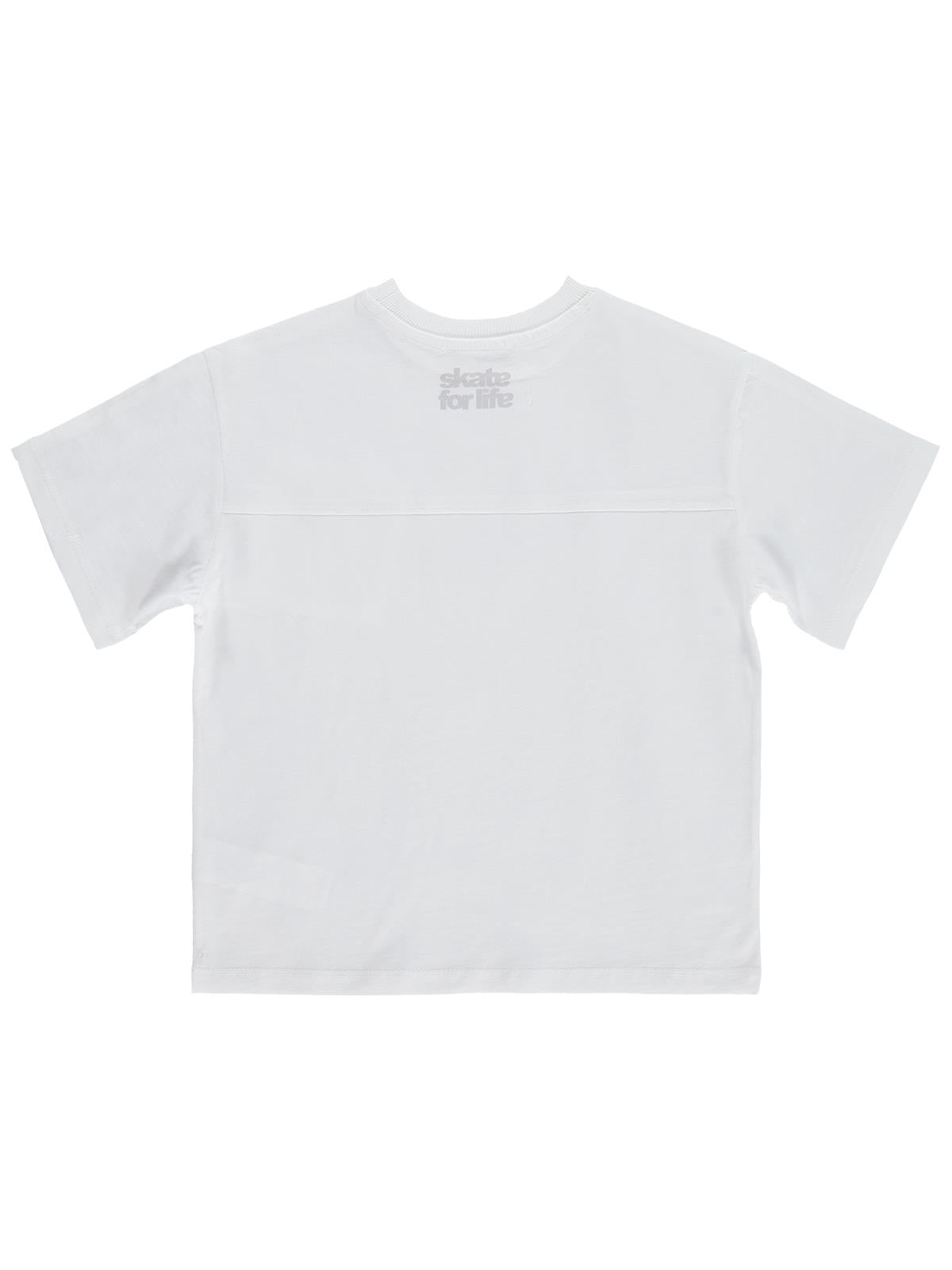 Civil Boys Basic Flamlı 10-13 Yaş Tişört - Kırık Beyaz